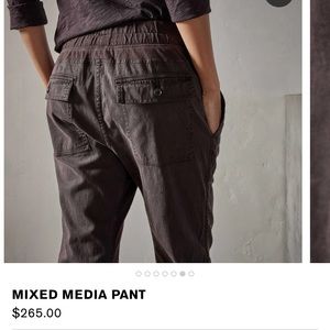 James Perse Mixed Media Pants